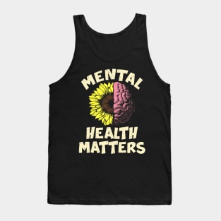 Mental Health Matters Gift Human Brain Illness Awareness Tank Top